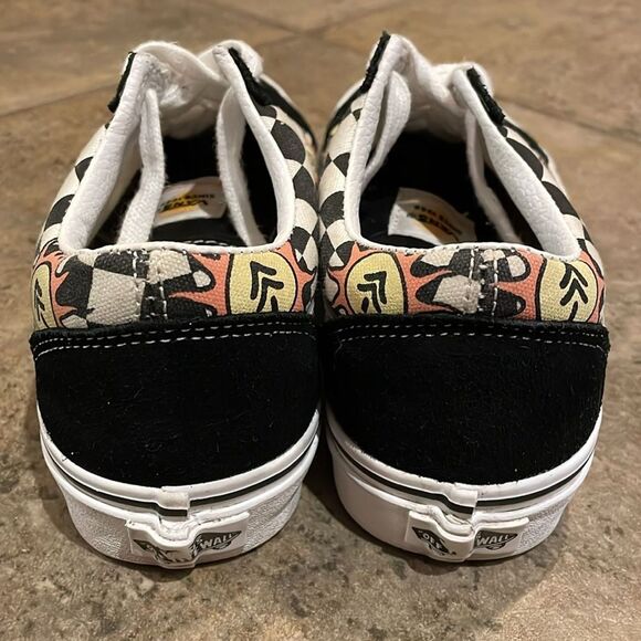 Vans Park Projects Black White Checkerboard Low Top Sneaker Shoes Unisex M6.5 W8 - Picture 6 of 14